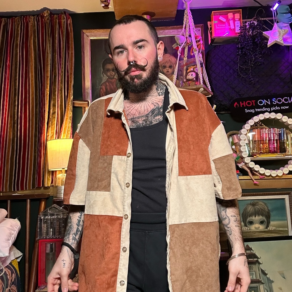 Forever 21 Men's Beige and Brown Jacket